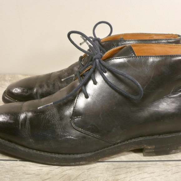 Frye Weston Chukka Lace Up 85042 Men\'s Black Leather Fashion Ankle Work Boots 9 main image 6
